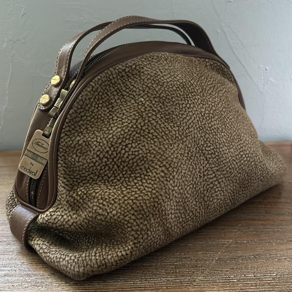 Borbonese Redwall Dome Clutch Pouch Travel Bag